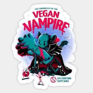 Vegan Vampire halloween Sticker